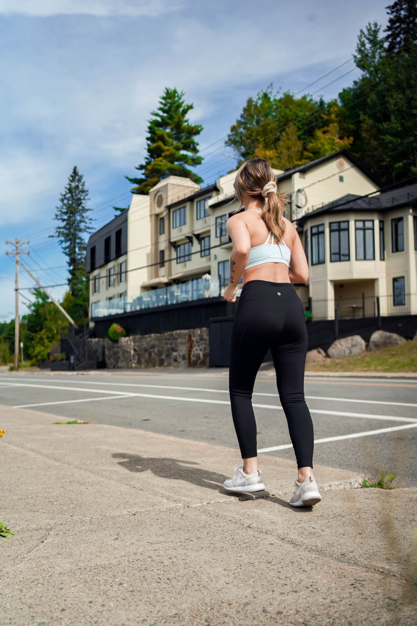 Jogging devant l’Auberge